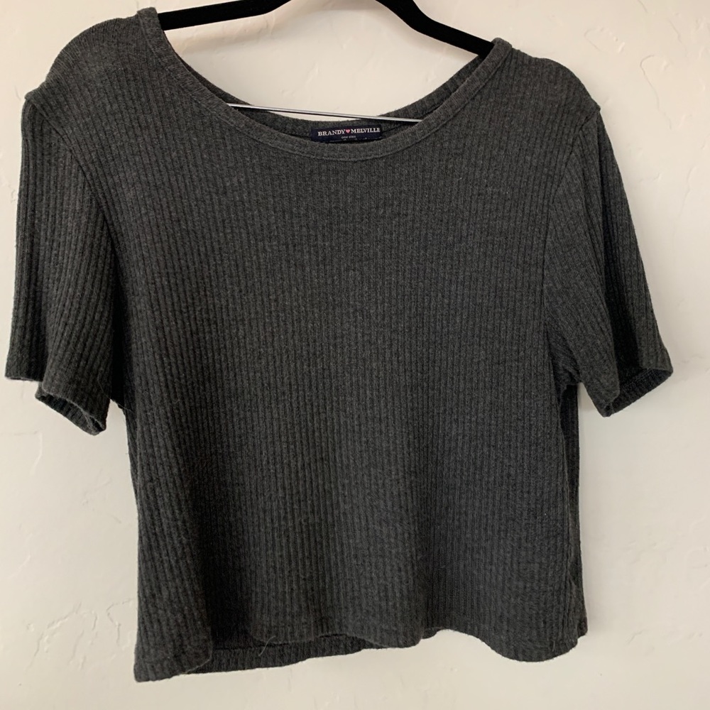 Brandy Melville Grey Crop